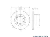 Disc frana Volkswagen VW CRAFTER 30-50 caroserie (2E_) 2006-2016 #2 0986479296