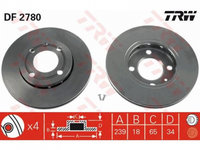 Disc frana Volkswagen VW LUPO (6X1, 6E1) 1998-2005 #3 09462