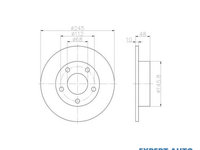 Disc frana Volkswagen VW PASSAT (3B2) 1996-2001 #2 08840810