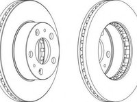 Disc frana VOLVO 240 limuzina (P242, P244), VOLVO 240 Break (P245), VOLVO 260 limuzina (P262, P264) - FERODO DDF163-1