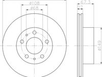 Disc frana VOLVO 240 limuzina (P242, P244), VOLVO 240 Break (P245), VOLVO 260 limuzina (P262, P264) - TEXTAR 92018600