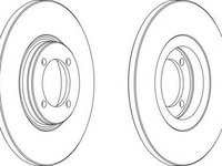 Disc frana VOLVO 340-360 limuzina (344), VOLVO 340-360 (343, 345), VOLVO P 2200 combi - FERODO DDF115-1