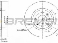 Disc frana VOLVO 460 L 464 BREMSI DBA213S