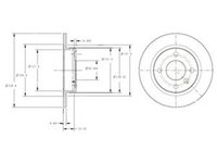 Disc frana VOLVO 460 L 464 DELPHI BG2732