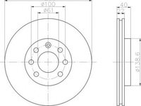 Disc frana VOLVO 460 L 464 HELLA 8DD355103931