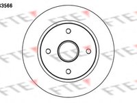 Disc frana VOLVO 460 L limuzina (464), VOLVO 480 E, VOLVO 440 K (445) - FTE BS3566