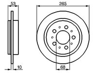 Disc frana VOLVO 740 1984-1992 BOSCH 0986478042