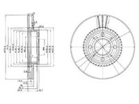 Disc frana VOLVO 850 combi LW DELPHI BG2720