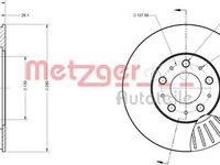 Disc frana VOLVO 850 combi LW METZGER 6110253