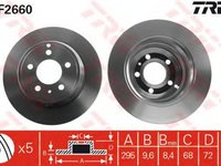 Disc frana VOLVO 850 combi LW TRW DF2660