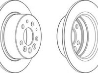 Disc frana VOLVO 940 limuzina (944), VOLVO 940 Mk II (944), VOLVO 940 Mk II combi (945) - FERODO DDF080