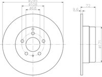 Disc frana VOLVO C30 - OEM - MEYLE ORIGINAL GERMANY: 5155230013|515 523 0013 - W02771383 - LIVRARE DIN STOC in 24 ore!!!