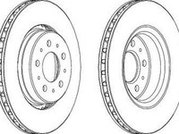 Disc frana VOLVO C70 I cupe FERODO DDF1031