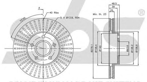 Disc frana VOLVO C70 II Cabriolet SBS 1815204