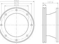 Disc frana VOLVO FL 6 - TEXTAR 93086600