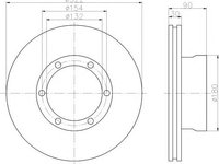 Disc frana VOLVO FL 6, VOLVO FL 4 - TEXTAR 93086400