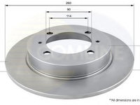 Disc frana VOLVO S40 I (VS) (1995 - 2004) COMLINE ADC0355