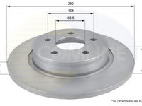 Disc frana VOLVO S40 II (MS) (2004 - 2016) COMLINE ADC1229