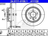 Disc frana VOLVO S40 II MS ATE 24011101581