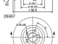 Disc frana VOLVO S40 II MS BREMBO 09.9468.11