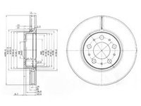 Disc frana VOLVO S60 I (2000 - 2010) DELPHI BG3513 piesa NOUA