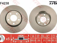 Disc frana VOLVO S60 I (2000 - 2010) TRW DF4238