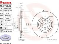 Disc frana VOLVO S60 I BREMBO 09.9755.10