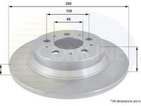 Disc frana VOLVO S60 I COMLINE ADC1909