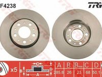 Disc frana VOLVO S60 I TRW DF4238