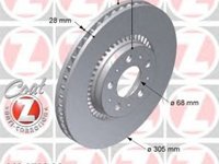 Disc frana VOLVO S60 I ZIMMERMANN 610370220