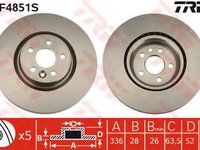 Disc frana VOLVO S60 II TRW DF4851S