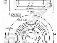 Disc frana VOLVO S80 I limuzina (TS, XY), VOLVO V70 Mk II (SW), VOLVO S60 I limuzina - BREMBO 08.7765.11