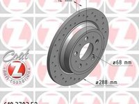 Disc frana VOLVO S80 I limuzina (TS, XY), VOLVO V70 Mk II (SW), VOLVO S60 I limuzina - ZIMMERMANN 610.3703.52