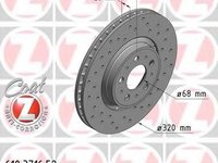 Disc frana VOLVO S80 I limuzina (TS, XY), VOLVO V70 Mk II (SW), VOLVO S60 I limuzina - ZIMMERMANN 610.3716.52