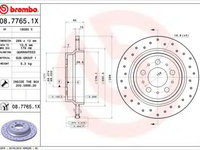 Disc frana VOLVO S80 I (TS, XY) (1998 - 2006) BREMBO 08.7765.1X