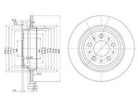 Disc frana VOLVO S80 I TS XY DELPHI BG3515