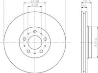 Disc frana VOLVO S80 I TS XY HELLA 8DD355107071