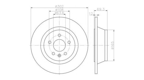 Disc frana Volvo S80 II (AS) 2006-2016 #2 08A