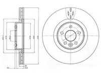 Disc frana VOLVO S80 II (AS) (2006 - 2016) DELPHI BG9077