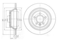 Disc frana VOLVO S80 II AS DELPHI BG4238C