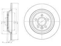 Disc frana VOLVO S80 II AS DELPHI BG4239