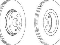 Disc frana VOLVO S80 II AS FERODO DDF1607