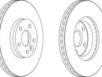 Disc frana VOLVO S80 II limuzina (AS), FORD GALAXY (WA6), FORD S-MAX (WA6) - FERODO DDF1567