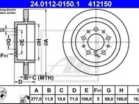 Disc frana VOLVO S90 ATE 24.0112-0150.1