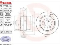 Disc frana VOLVO S90 BREMBO 08776810