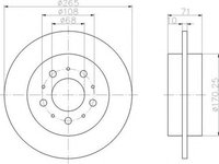 Disc frana VOLVO S90 HELLA 8DD355106621