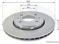 Disc frana VOLVO V40 combi (VW) (1995 - 2004) COMLINE ADC0352V