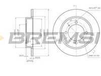 Disc frana VOLVO V40 combi VW BREMSI DBA886S