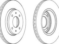 Disc frana VOLVO V40 combi VW FERODO DDF1068