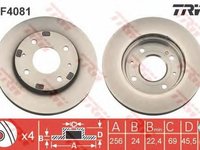 Disc frana VOLVO V40 combi VW TRW DF4081